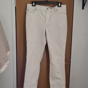 Lauren Ralph Lauren Off-White Straight Leg Jeans